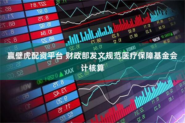赢壁虎配资平台 财政部发文规范医疗保障基金会计核算